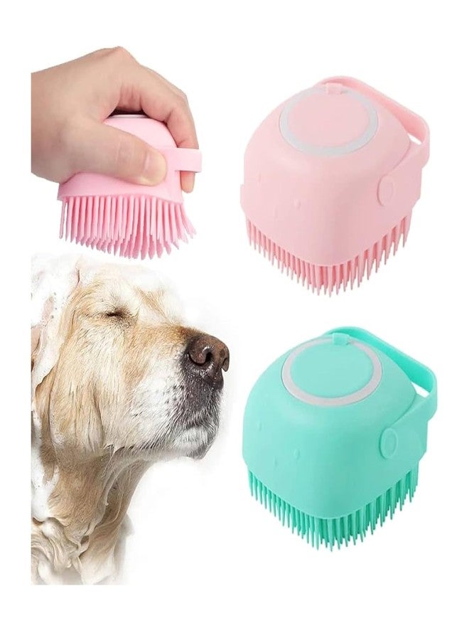 Urban Threads Pet Grooming Kit, Silicone Brush, Bristle Brush, Comb, and Bathing Tub for Dogs, Multi-Colour (Pack of 3) - Image 1